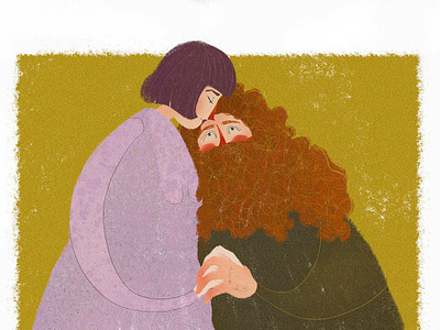 Hagrid and Madame Maxime adobe adobe photoshop art belarus cartoon character cartoon illustration character digital digitalart harry potter harrypotter illustration illustration art illustrator sketching