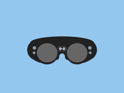 Magic Leap One design flat graphic design icon magic leap mixed reality vector