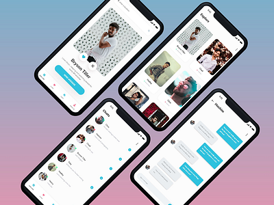 A dating app app color typography ui user experience user interface ux