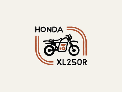 Dual Sport badge dual sport honda motorcycle simple