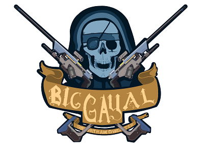 BGA Streamer Skull overwatch photoshop streamer twitch vector