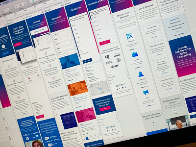 Rign Lead Responsive Marketing Website design graphic design icons responsive responsive design ui ui design user experience user interface ux web web design