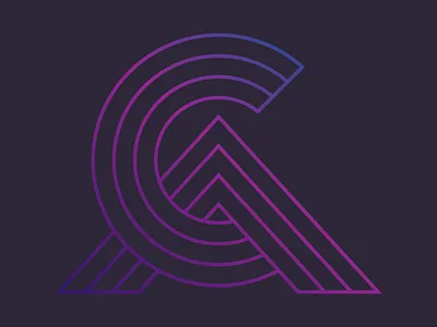 CA Logo - Monogram 1980s brand design brand designer brand development branding clean design icon identity illustration illustrator logo minimal minimalist logo minimalist logo design retro design retrowave typography vector visual identity