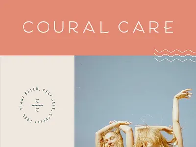 Coural Care beauty logo brand design brand identity branding and identity branding design elegant logo feminine logo logo design logomark logotype minimal branding photography typography visual identity wordmark logo