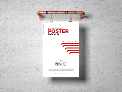 Elite Brand Hanging Poster Mockup Free branding download font frame free free mockup freebie identity logo mock up mockup mockup free mockup psd mockups poster mockup poster mockup free print psd stationery template