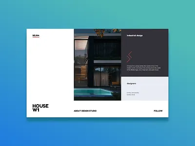 Architect Studio Concept adobe buttons colors design figma illustration typography ui