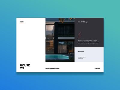 Architect Studio Concept adobe buttons colors design figma illustration typography ui