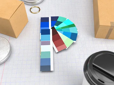 P Is For Palette 36daysoftype alphabetdesign design digitalart illustration