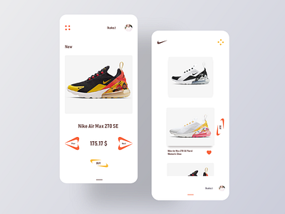 Mobile app Concept shop ux/ui app clean design designer e comerce ecommerce identity illustration mobile mobile app mobile app design mobile design mobile ui nike shop ui ux vector