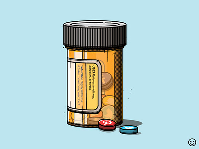 Social Addiction bottle creative dose drug facebook happy impulse happyimpulse illustration medicine pills social social media social network socialmedia twitter