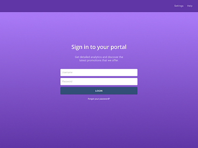 Portal login for an imaginary company dashboard design figma login screen sketch ui ux