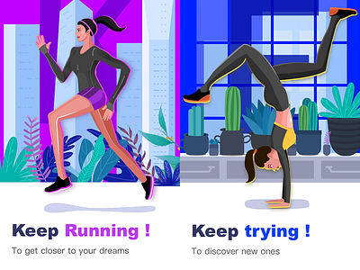 Fitness illustration illustration