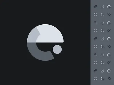 e logo branding circles design e letter fun geometric icon identity logo motion pattern playful shapes simple