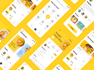 Cooking Recipe App app design ui