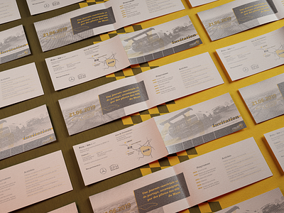 Racing invitation card