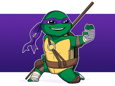 Donny art artist donatello illustration purple tmnt