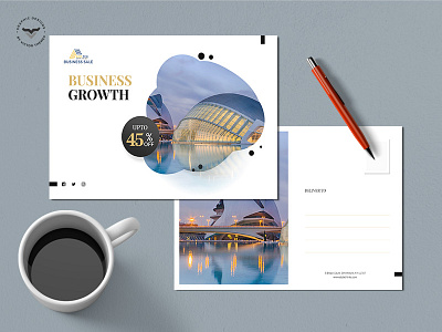 Business Post Card Template business card clean all corporate creative industries minimal post print promotion promotions shop template templates