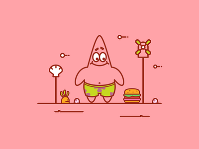 Patrick Star illustrations