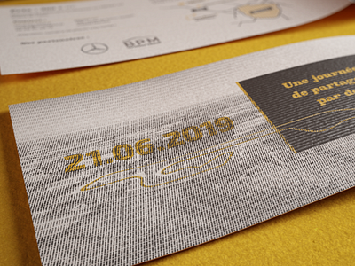 Racing invitation card