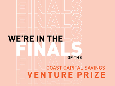 Venture Prize Finals design proxima nova social media social media design socialmedia type typography typography design