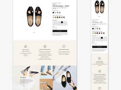Product Detail Page Snippet birdies birdies shoes birdies slippers ecommerce ecommerce design fashion brand fashion website shoe website shopify shopify design ui user experience user experience design user interface user interface design ux visual design web design website design