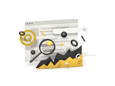 SEO Illustration 3d cinema 4d digital art illustration web