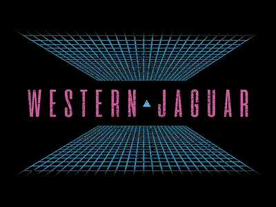 Western Jaguar Horizons Tee 80s apparel apparel design band branding band merch illustrator merch merch design music design t shirt texture