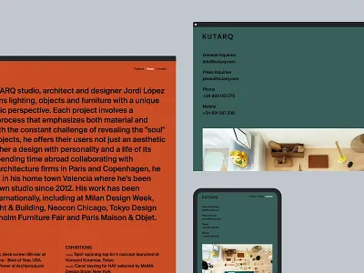 KUTARQ Web Design branding clean color design desktop flat identity lettering logo minimal mobile responsive type typography ui web website