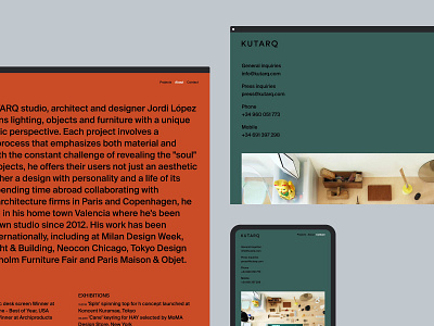 KUTARQ Web Design branding clean color design desktop flat identity lettering logo minimal mobile responsive type typography ui web website