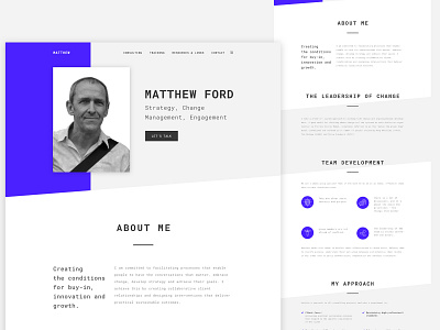 Resume Website minimal personal resume ui ux website design