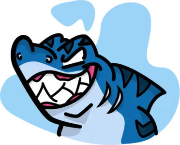 Shark animals blue franssjz illustration learning shark sketches vector water