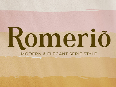 Romerio - Modern & Elegant Serif Style branding calligraphy design font font awesome font design fonts illustration logo serif typeface typo typography