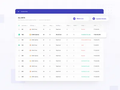 Bulk Update app design experience interaction interface selection table ui update ux web workflow