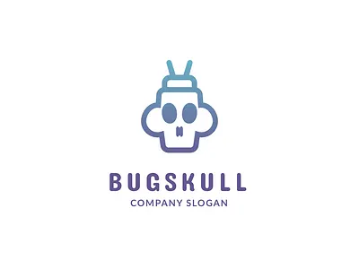Bug Skull Logo Design brand branding branding design bug bug logo clean company concept creative design design art graphic design illustration logo logodesign pest control simple skull unique logo vector