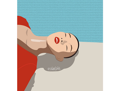 lying under the sun art artwork design fashion graphic illustration lifestyle sunshine xiaowenju