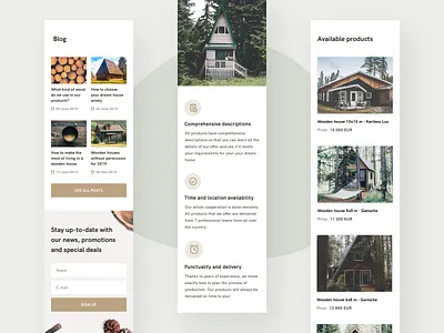 Woodly - mobile version catalogue clean mobile ui ui design