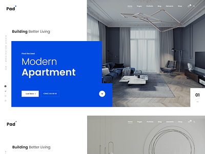 Pad - Vertical Slider agency architechture business creative gallery modern parallax photo photography portfolio webdevelopment wordpress