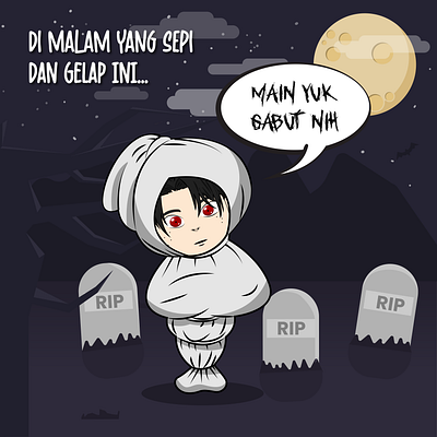 Pobut (Poci Gabut) animation hantu horror poci project pocong