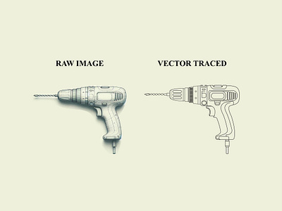 Drill Machine Vector Tracing art tecchniques art transformation artistic process creative process design comparison design inpisration digital art digital illustration graphic design graphic design community illustration illustration art power drill vector art vector conversion vector design vector drawing vector graphic vector illustration vector tracing