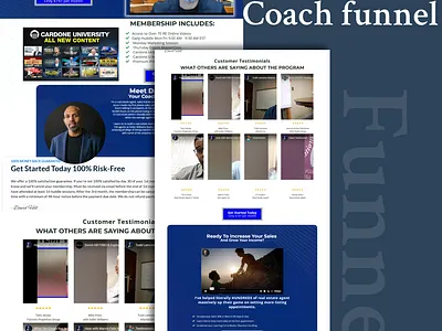 Business Coaching Sales Funnel business coaching coaching coaching funnel graphic design landing page landing page design sales funnel sales page