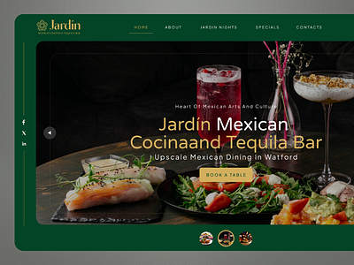 Jardin Mexican Bar adobe after effects android app design bar website branding design dribbble figma food graphic design hotel website ios logo photoshop trends ui ux website xd