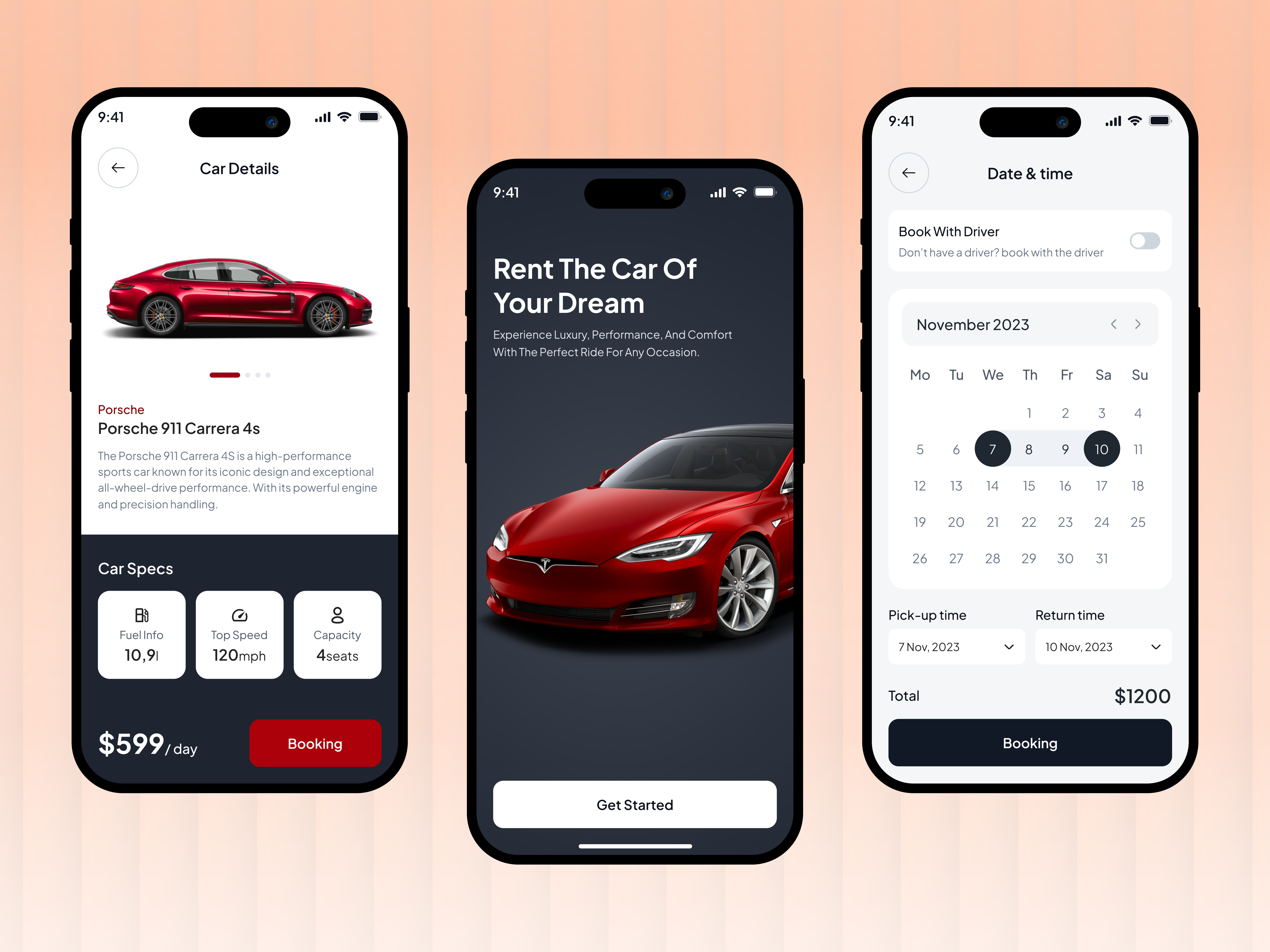 Car Rental Mobile App Design car booking app car hire car rent car rent app car rental car rental app rental car rental car app ui vehicle rental