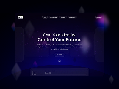 Web3 x DeFi – Bold & Modern Landing Page Concept blockchain crypto cryptodesign cryptoui dao darkmode defi futuristic futuristicui identity landingpage metaverse modern neon neondesign nft product ui ux web3