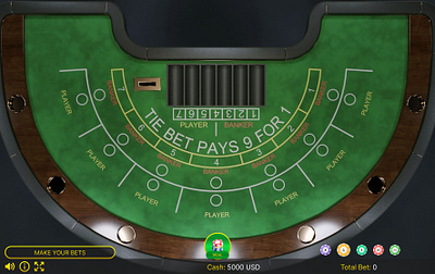 Sexy Baccarat - Casino Game Interface 3d animation app baccarat betting branding casino design gambling game gaming graphic design illustration logo motion graphics slots typography ui ux vector
