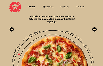 Pzza Hunt Web Page Redesign With Animations And New Design 3d animation motion graphics ui