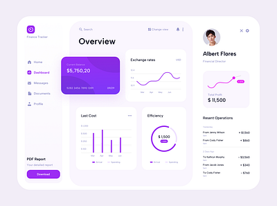 Financial Dashboard dashboard data design ui visualization website