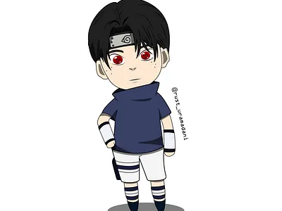 Uchiha Rustu animation chibi naruto sasuke