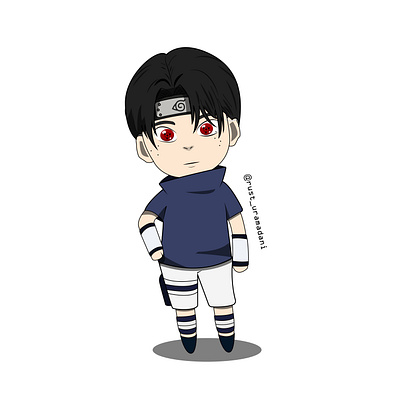 Uchiha Rustu animation chibi naruto sasuke