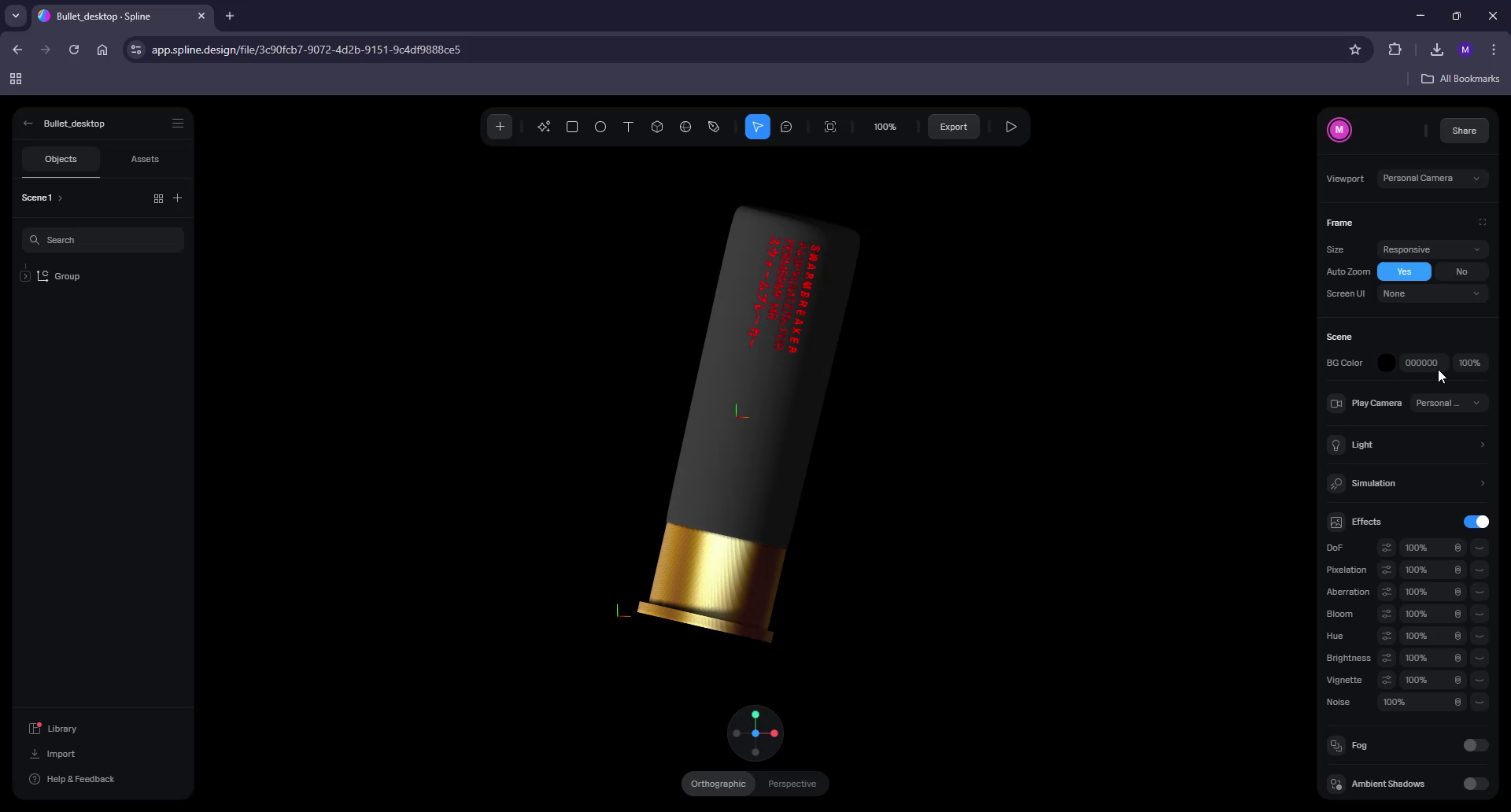 Example of 3D Interactive Design 