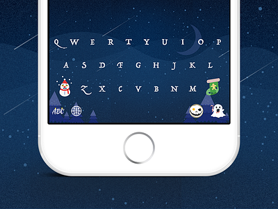 The Nightmare Before Christmas app christmas flat halloween ios8 ios8 keyboard keyboard